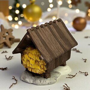 Dept 56 Silo and Hay Shed (Hay Shed Only) - Loose Figurine - Dickens 1987